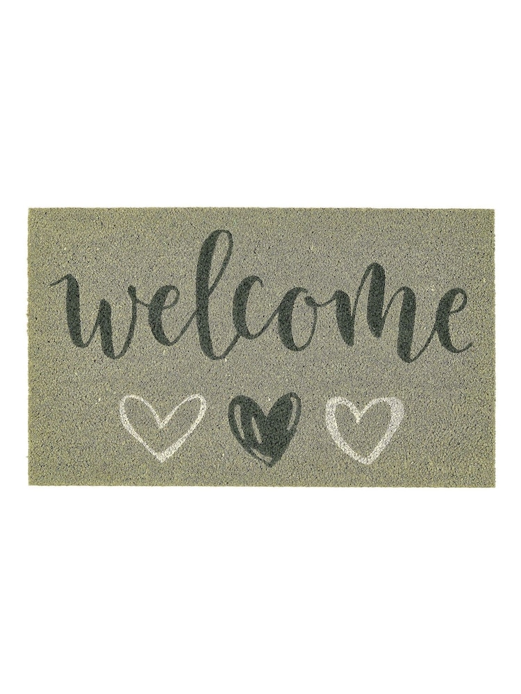 My Mat Green Welcome Coir Doormat - Image 2 of 4