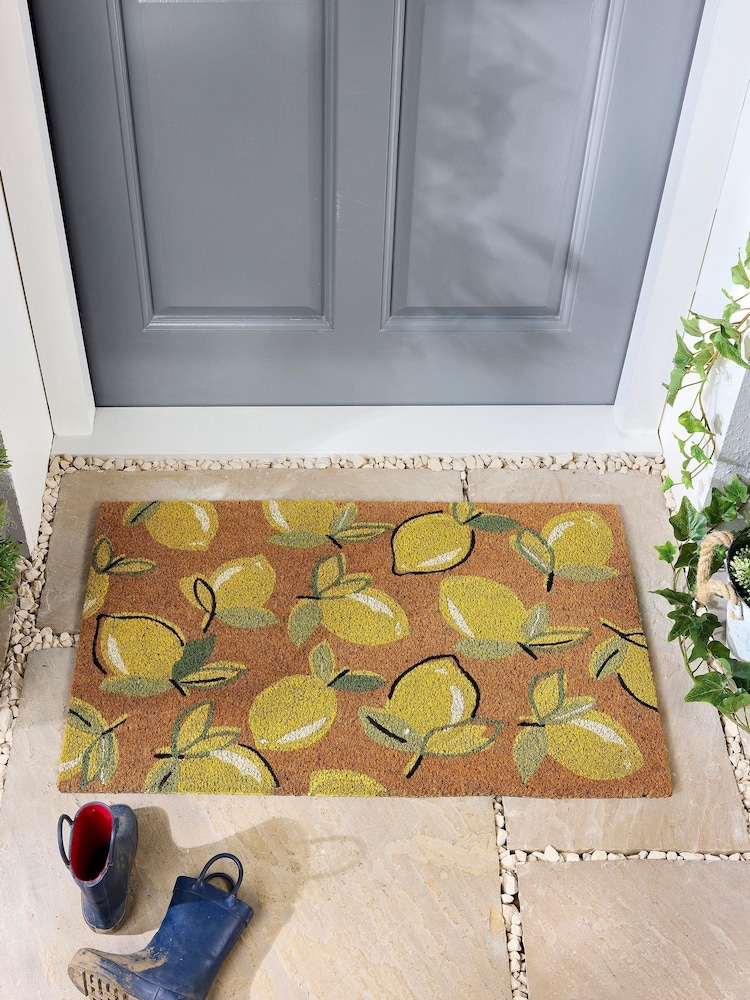 My Mat Natural Lemons Coir Doormat - Image 1 of 4