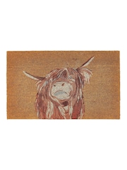 My Mat Natural Highland Cow Coir Doormat - Image 2 of 3