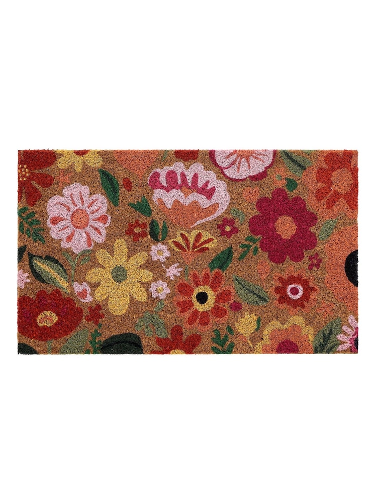 My Mat Pink Bright Blooms Coir Doormat - Image 2 of 3