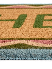 My Mat Natural Hello Scallop Coir Doormat - Image 3 of 4
