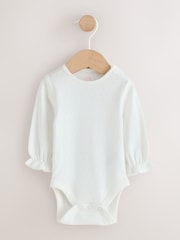 Pink Heart Baby Long Sleeve Bodysuit Bubble Skirt And Tights Set 3 Piece (0mths-2yrs) - Image 3 of 3
