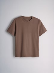 The Set 4 Pack Lightweight Short Sleeve T-Shirts Brown/Cream - Image 2 of 7