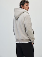 The Set Lounge Fleece Zip Through Hoodie - תמונה 8 מתוך 11