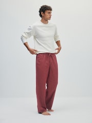 The Set 2 Pack Jersey Check Pyjamas - Image 2 de 11