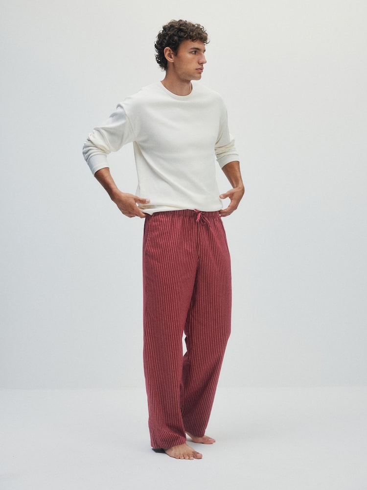 The Set 2 Pack Jersey Check Pyjamas - Image 2 de 11
