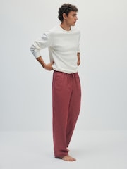 The Set 2 Pack Jersey Check Pyjamas - Image 3 de 11