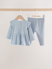Blue Spot Peplum Top and Leggings Baby Set (0mths-2yrs) - Image 2 of 9