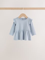 Blue Spot Peplum Top and Leggings Baby Set (0mths-2yrs) - Image 3 of 9