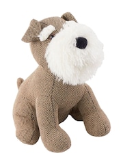 Furn Brown Schnauzer Dog Herringbone Doorstop - Image 3 of 3