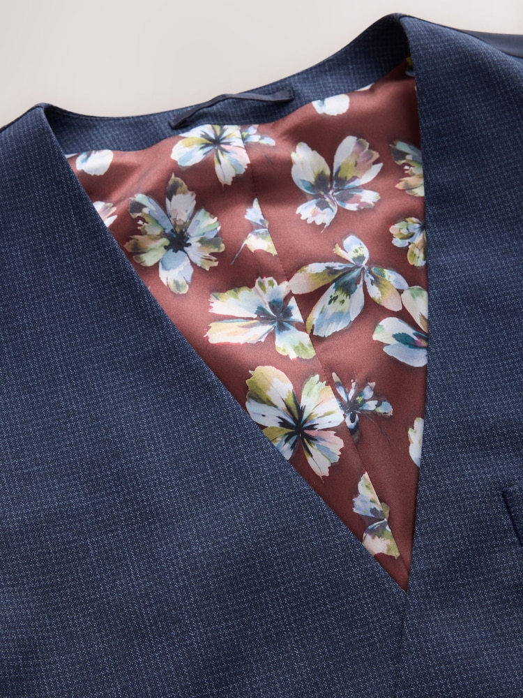 Նավատորմ - Regular Fit Double Breasted Trimmed Puppytooth Texture Suit Waistcoat - Պատկեր 2 4-ից