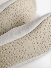 B by Ted Baker Neutral Velour Slippers with Faux Feather Pom - Slika 6 iz 6