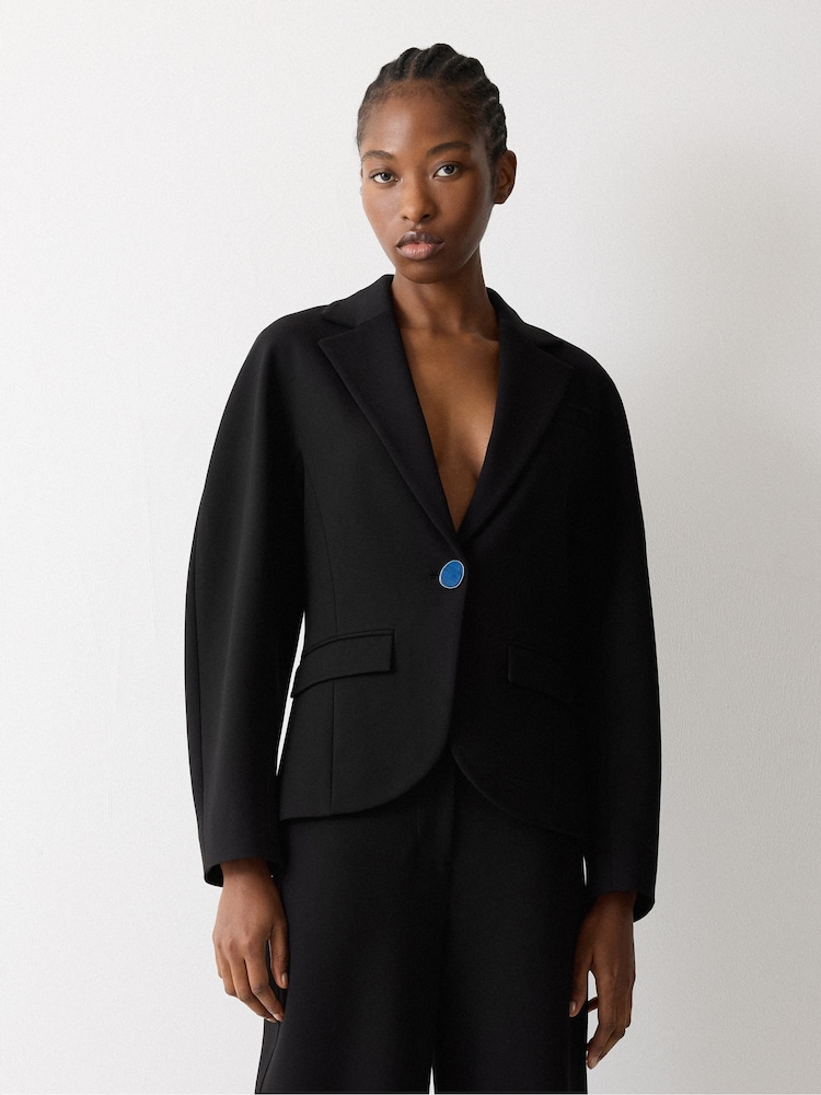 Jigsaw Black Ponte Sculpted Blazer - Image 1 of 5 Jigsaw Black Ponte Sculpted Blazer - Image 1 of 5
