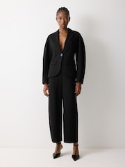 Jigsaw Black Ponte Sculpted Blazer - Image 3 of 5