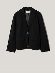 Jigsaw Black Ponte Sculpted Blazer - Image 5 of 5
