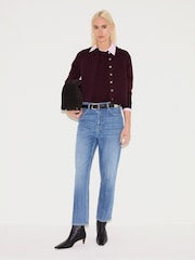 Jigsaw Purple Merino Cocoon Jumper - Image 3 of 6