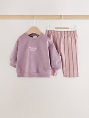 Purple Cosmic Baby Sweat Top And Joggers Set 2 Piece (0mths-2yrs) - Image 1 of 8
