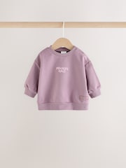 Purple Cosmic Baby Sweat Top And Joggers Set 2 Piece (0mths-2yrs) - Image 3 of 8