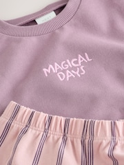 Purple Cosmic Baby Sweat Top And Joggers Set 2 Piece (0mths-2yrs) - Image 7 of 8