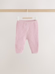 Pink Embroidered Character - Baby Cardigan and Leggings Set 2 Piece (0mths-2yrs) - صورة 4 من 9