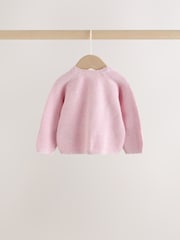 Pink Embroidered Character - Baby Cardigan and Leggings Set 2 Piece (0mths-2yrs) - صورة 5 من 9