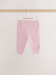 Pink Embroidered Character - Baby Cardigan and Leggings Set 2 Piece (0mths-2yrs) - صورة 6 من 9