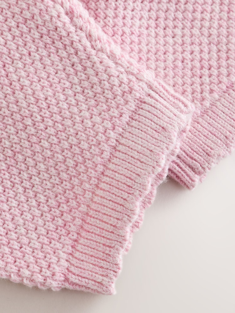 Pink Embroidered Character - Baby Cardigan and Leggings Set 2 Piece (0mths-2yrs) - صورة 9 من 9