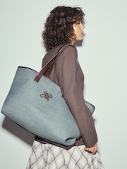 Navy Check Shoulder Bag - Image 2 of 4