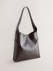 Berry Red Belted Slouchy Shoulder Bag - Image 2 of 5