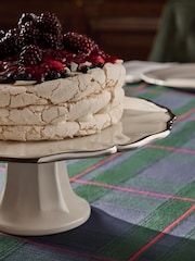 Cream Scalloped Silver Edge Cake Stand - Image 3 of 4