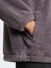 adidas originals Grey Essentials Teddy Jacket - Image 4 of 6