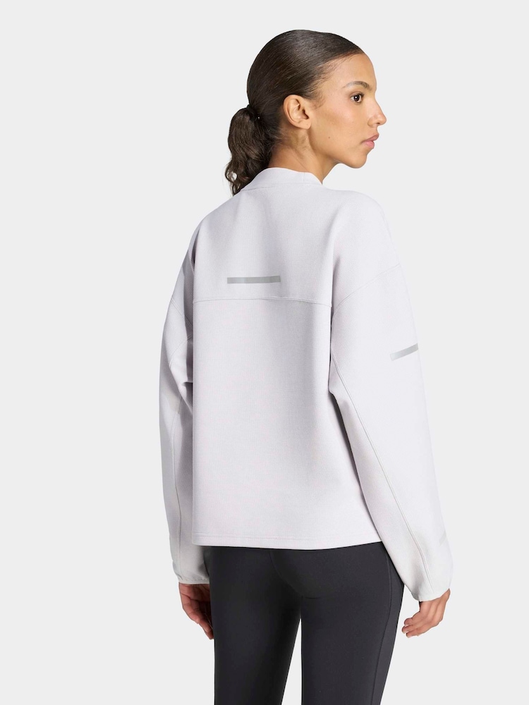 adidas Light Grey adi365 Running Crew Neck Shirt - Image 2 of 7 adidas Light Grey adi365 Running Crew Neck Shirt - Image 2 of 7