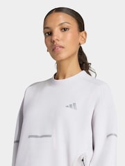 adidas Light Grey adi365 Running Crew Neck Shirt - Image 6 of 7