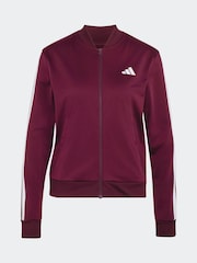 adidas Maroon Red Essentials 3-Stripes Tracksuit - Image 7 of 8