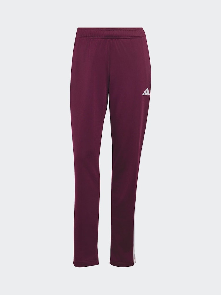 adidas Maroon Red Essentials 3-Stripes Tracksuit - Image 8 of 8 adidas Maroon Red Essentials 3-Stripes Tracksuit - Image 8 of 8