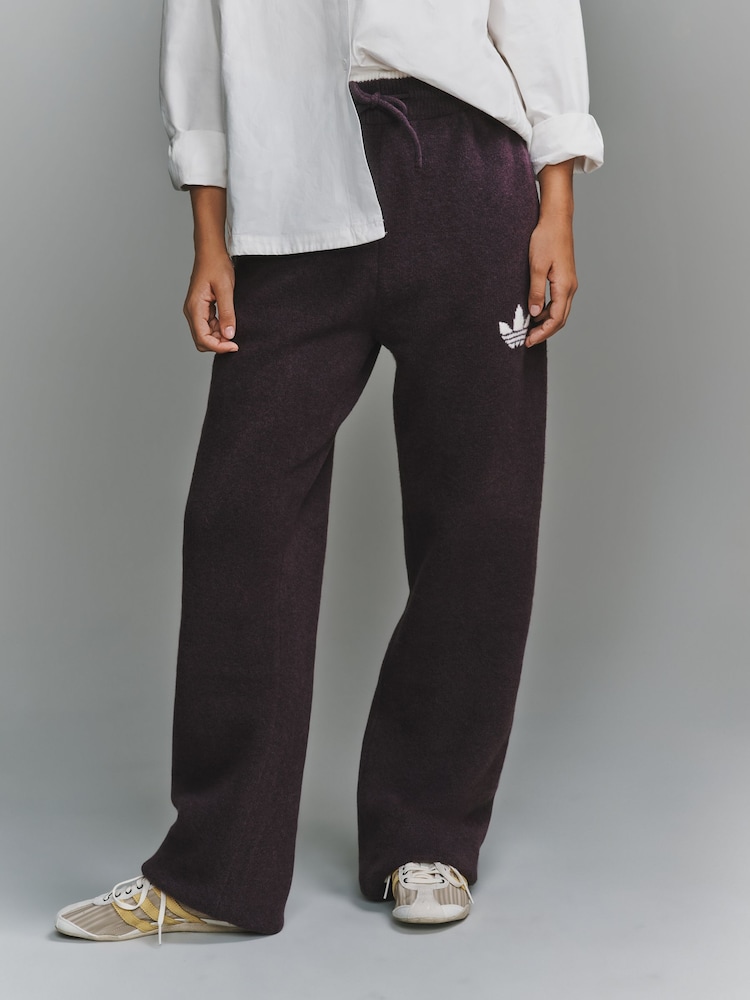 Темно-фіолетовий - adidas originals Knitted Trousers - Image 1 of 5