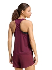 adidas Maroon Red Train Essentials Minimal Branding Racerback Tank Vest - Image 2 of 7