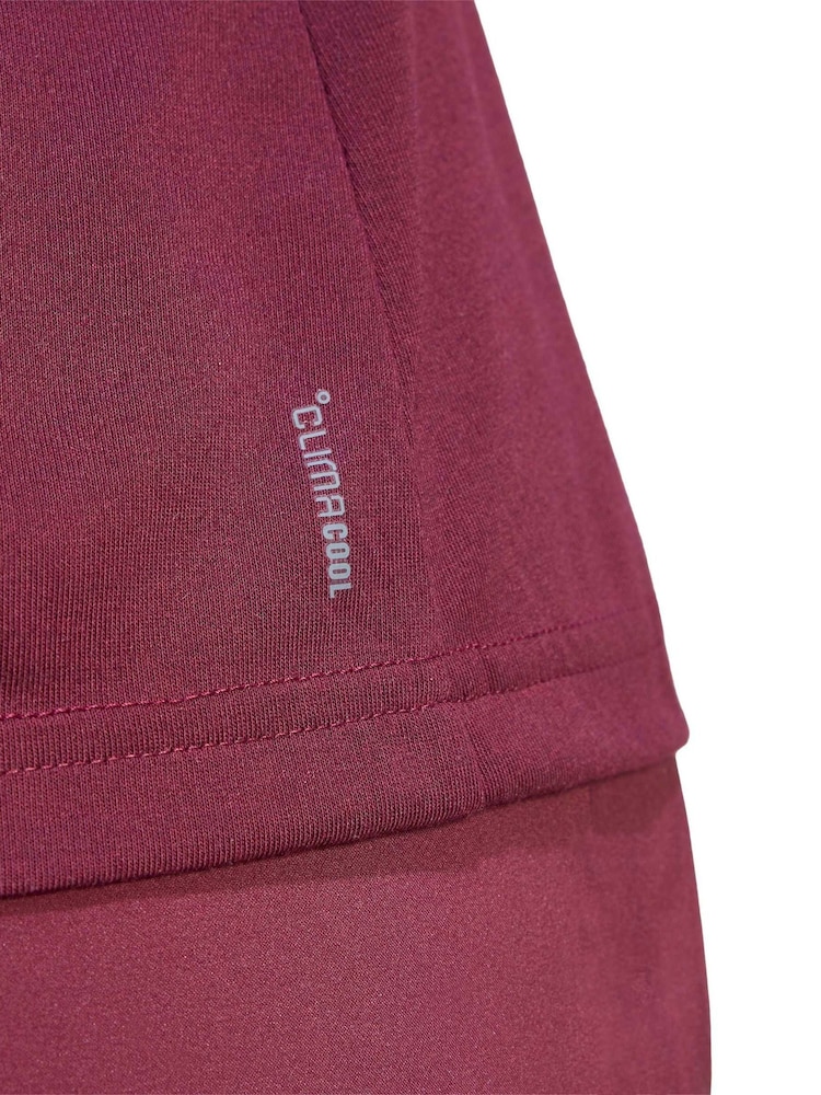 adidas Maroon Red Train Essentials Minimal Branding Racerback Tank Vest - Image 7 of 7 adidas Maroon Red Train Essentials Minimal Branding Racerback Tank Vest - Image 7 of 7