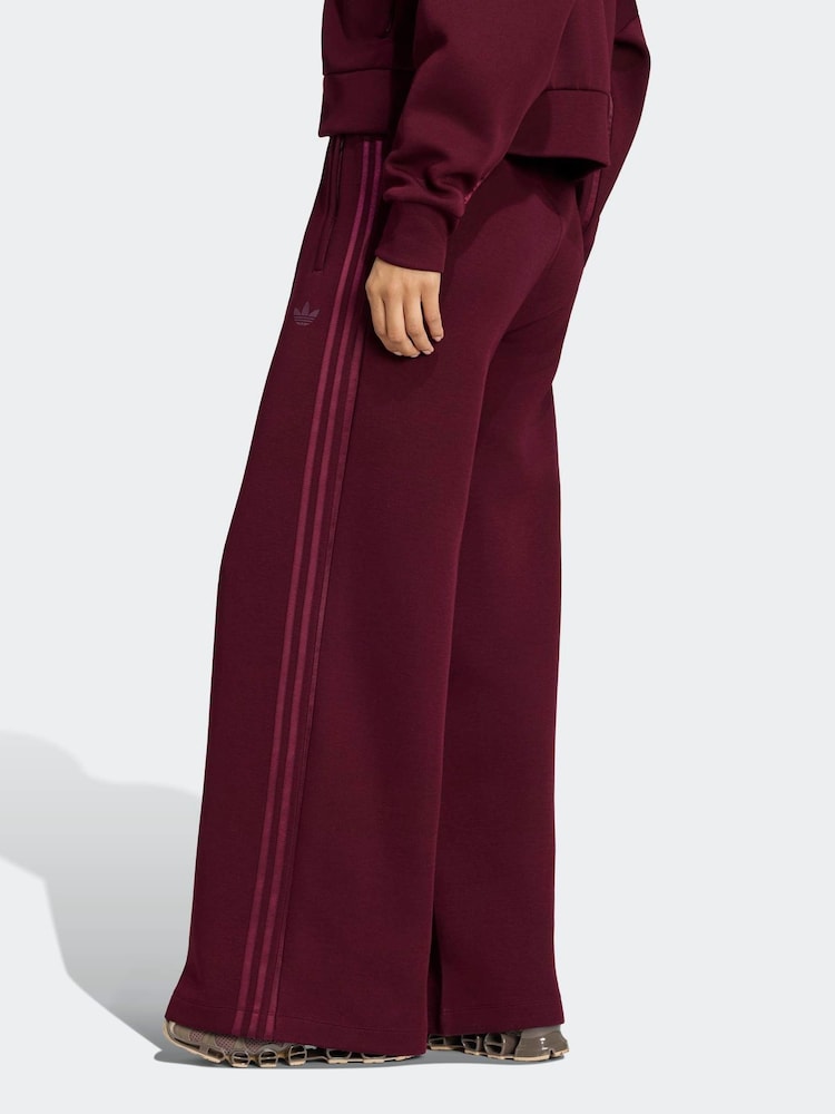 adidas Originals Maroon Red Spacer Joggers - Image 2 of 5