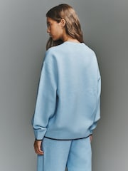 Світло-блакитний - adidas originals Knitted CreNeck Jumper - Image 4 of 6