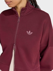 adidas Originals Maroon Red Spacer Track Top - Image 4 of 6
