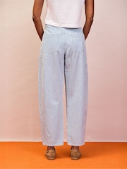 Ro&Zo Blue Stripe Barrel Leg Jeans - Image 2 of 5