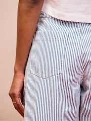 Ro&Zo Blue Stripe Barrel Leg Jeans - Image 3 of 5