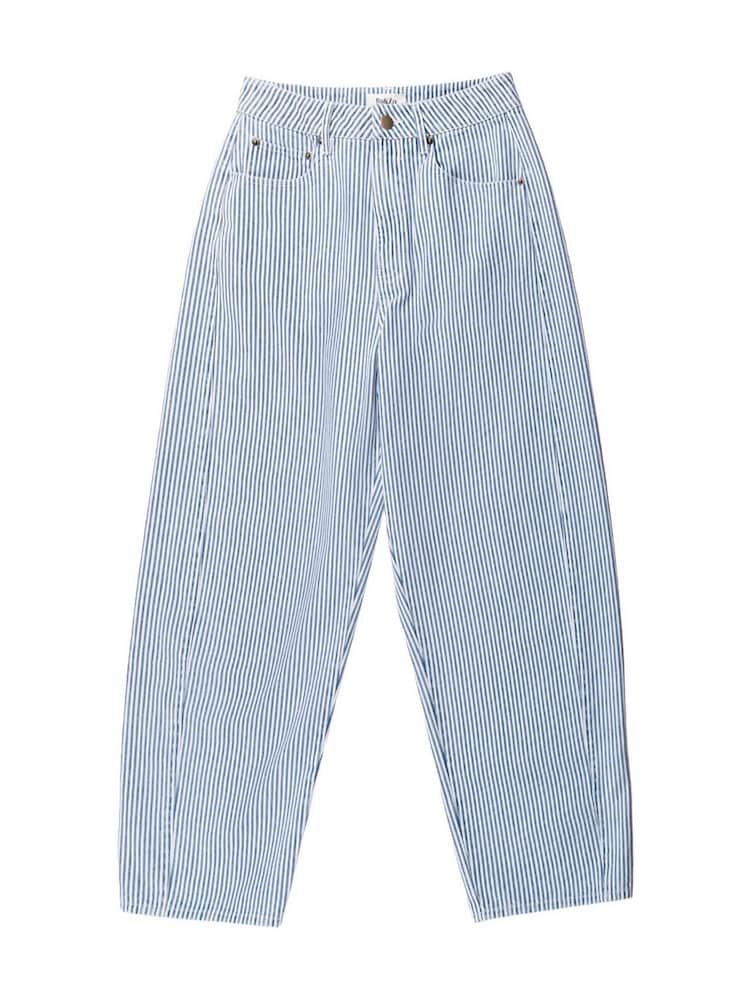 Ro&Zo Blue Stripe Barrel Leg Jeans - Image 5 of 5