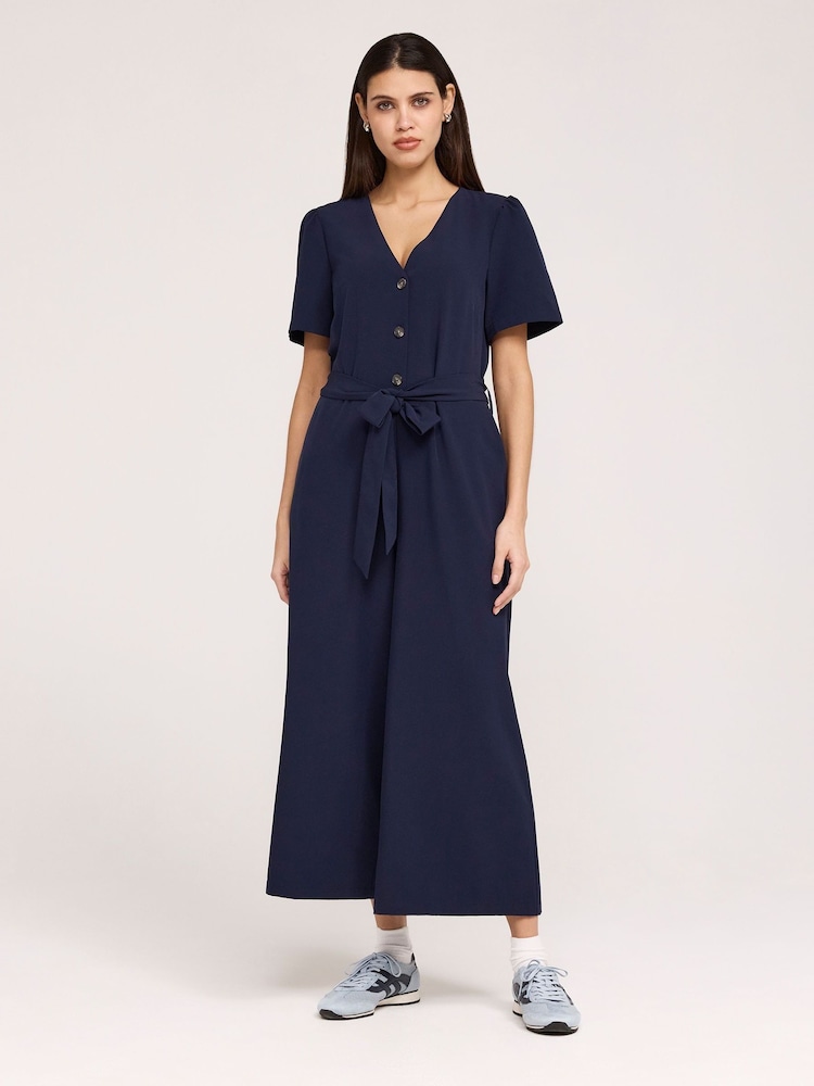 Finery Blue Uma Jumpsuit - Image 1 of 4