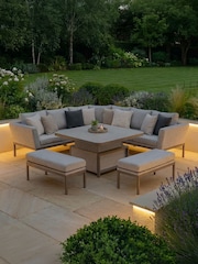Maze Set of 2 Latte Brown Ambition Garden Dining Chair - Image 2 of 6