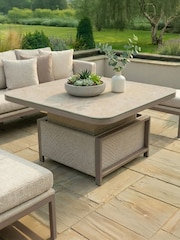 Maze Set of 2 Latte Brown Ambition Garden Dining Chair - Image 5 of 6