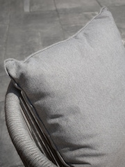 Maze Set of 2 Cool Linen Grey Maldives Garden Dining Chairs - Image 3 of 4