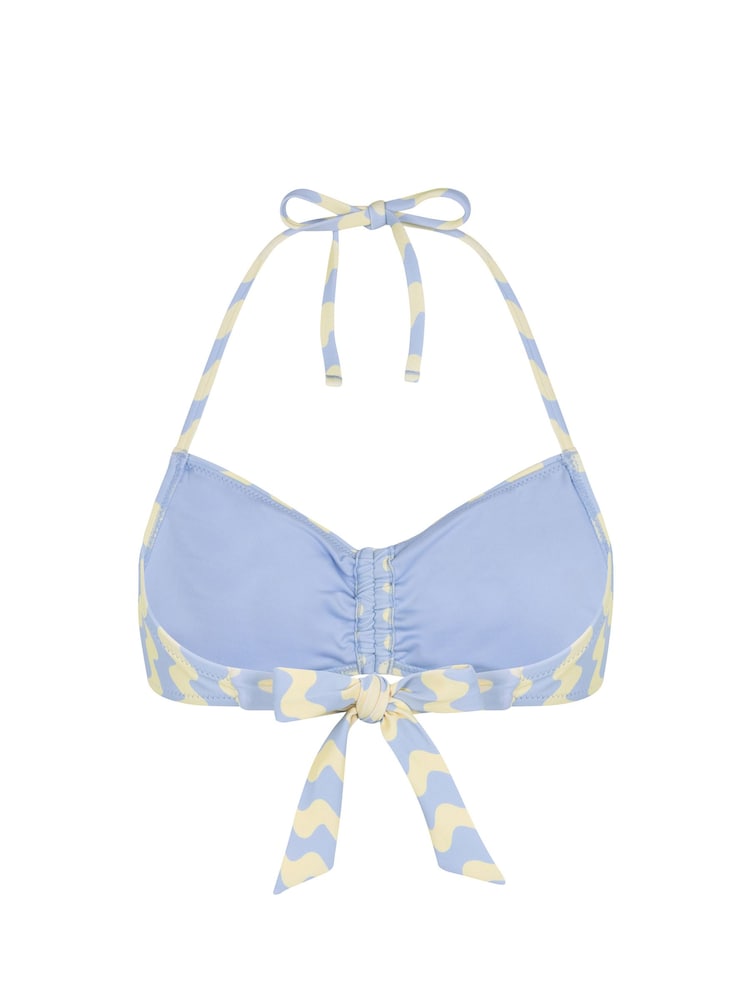 Chelsea Peers White Palmera Rhythm Stripe Print Bikini Top - Image 6 of 6 Chelsea Peers White Palmera Rhythm Stripe Print Bikini Top - Image 6 of 6