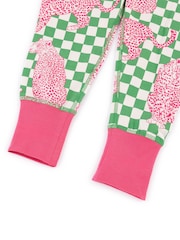 Chelsea Peers Panthera Check Print Long Pyjamas Set - Image 3 of 5
